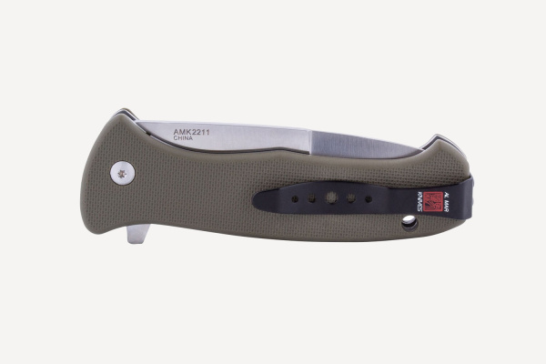 Нож складной AL MAR S.E.R.E. 2020 G 3,6" Combo (OD Green G10; клинок: сталь D2)